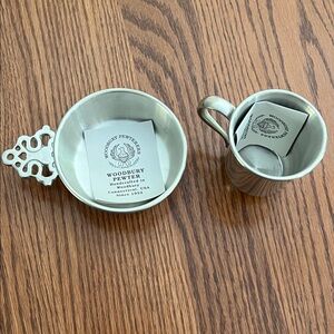 Woodbury Pewter Baby Bowl and Cup set